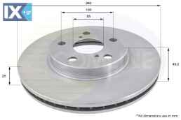 ΔΙΣΚΟΠΛΑΚΑ ΕΜΠΡΟΣΘ.TOYOTA  ADC0171V 4351205030