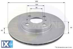 ΕΠΙΧΡΙΣΜΕΝΗ ΔΙΣΚΟΠΛΑΚΑ ΕΜΠΡΟΣΘ.TOYOTA  ADC0194V 435120D050 4351217120 4351217130 4351217131 4351252040