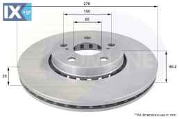 ΔΙΣΚΟΠΛΑΚΑ ΕΜΠΡΟΣΘ.TOYOTA  ADC0199V 4351205060 4351220730