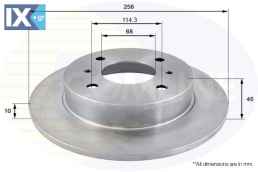 ΕΠΙΧΡΙΣΜΕΝΗ ΔΙΣΚΟΠΛΑΚΑ ΟΠΙΣΘ. NISSAN  ADC0217 4320659J01 432065M311 4320699J00 4320699J01 532065M311