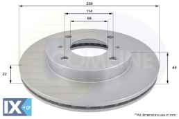 ΕΠΙΧΡΙΣΜΕΝΗ ΔΙΣΚΟΠΛΑΚΑ ΕΜΠΡΟΣΘ.NISSAN  ADC0219V 402067100 4020671E00 4020671E01 4020671E02 4020671E05 4020671E06 4020693J00 4020693J01