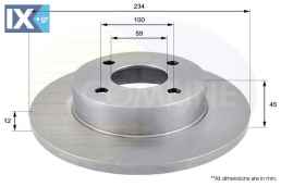 ΕΠΙΧΡΙΣΜΕΝΗ ΔΙΣΚΟΠΛΑΚΑ ΕΜΠΡΟΣΘ.NISSAN  ADC0227 402065F001 402065F003
