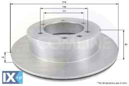 ΔΙΣΚΟΠΛΑΚΑ ΟΠΙΣΘ. NISSAN  ADC0245V 4320605J03 4320605J04 43206VB000