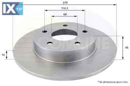 ΕΠΙΧΡΙΣΜΕΝΗ ΔΙΣΚΟΠΛΑΚΑ ΟΠΙΣΘ. NISSAN  ADC0261 432064U101 432064U103