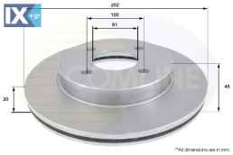 ΔΙΣΚΟΠΛΑΚΑ ΕΜΠΡΟΣΘ.NISSAN  ADC0262V 402062N301