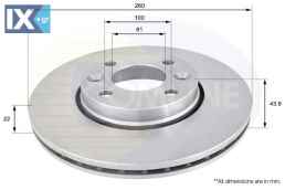 ΕΠΙΧΡΙΣΜΕΝΗ ΔΙΣΚΟΠΛΑΚΑ ΕΜΠΡ. NISSAN-RENA  ADC0266V 40206AX600 40206AX602 40206AX603 40206EE320 7701207795