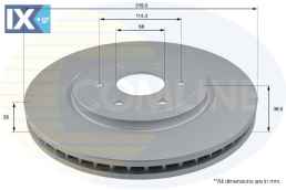 ΕΠΙΧΡΙΣΜΕΝΗ  ΔΙΣΚΟΠΛΑΚΑ ΕΜΠΡΟΣΘ.NISSAN  ADC0269V 402063X00B 402065X00A 402065X01A 402066X00A 40206EB320