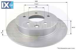 ΕΠΙΧΡΙΣΜΕΝΗ ΔΙΣΚΟΠΛΑΚΑ ΟΠΙΣΘ. NISSAN  ADC0275 432069W000 432069Y000 43206JA00A 43206JA00B 43206JD00A 43206JD00B
