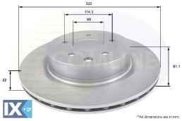 ΔΙΣΚΟΠΛΑΚΑ ΟΠΙΣΘ. NISSAN  ADC0278V 43206CD005