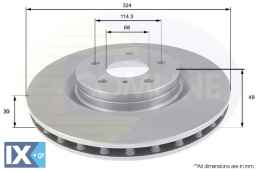 ΔΙΣΚΟΠΛΑΚΑ ΕΜΠΡΟΣΘ.NISSAN  ADC0279V 40206CD005