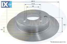 ΔΙΣΚΟΠΛΑΚΑ ΟΠΙΣΘ. NISSAN  ADC0283 43206EM10A