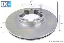 ΔΙΣΚΟΠΛΑΚΑ ΕΜΠΡΟΣΘ.NISSAN  ADC0286V 402069X200