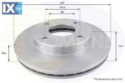 ΕΠΙΧΡΙΣΜΕΝΗ ΔΙΣΚΟΠΛΑΚΑ ΕΜΠΡΟΣΘ.NISSAN  ADC0289V 402063LG0A 40206JX00A