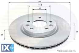 ΕΠΙΧΡΙΣΜΕΝΗ ΔΙΣΚΟΠΛΑΚΑ ΕΜΠΡ. NISSAN - RE  ADC0295V 402064BA0A 402064EA0A 402065HA0A 402066624R
