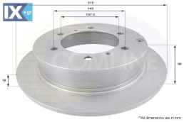 ΕΠΙΧΡΙΣΜΕΝΗ ΔΙΣΚΟΠΛΑΚΑ ΟΠΙΣΘ. MITSUBISHI  ADC0327 MB618797
