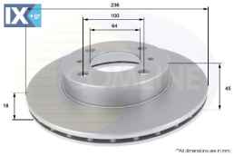 ΔΙΣΚΟΠΛΑΚΑ ΕΜΠΡΟΣΘ.MITSUBISHI  ADC0328V MB699282 MB699283 MB950922 MR449769