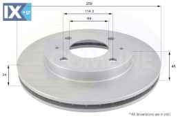 ΔΙΣΚΟΠΛΑΚΑ ΕΜΠΡΟΣΘ.MITSUBISHI  ADC0333V PW820577 MB407639 MB668107 MB928994 MB928995 MR205584 MR205585 MR389722 MR955637 30872319 30872926 308729268