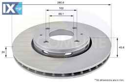 ΕΠΙΧΡΙΣΜΕΝΗ ΔΙΣΚΟΠΛΑΚΑ ΕΜΠΡ. MITSUBISHI-  ADC0352V M818027 MB818027 30818027 308180272