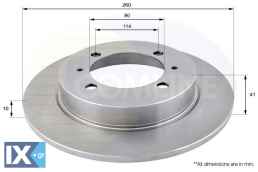 ΕΠΙΧΡΙΣΜΕΝΗ ΔΙΣΚΟΠΛΑΚΑ ΟΠΙΣΘ. MITSUBISHI  ADC0355 PW820195 MR249356 MR913846 30872940 308729409