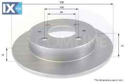 ΔΙΣΚΟΠΛΑΚΑ ΟΠΙΣΘ. MITSUBISHI  ADC0356 MB857762 MB857763 MR249357