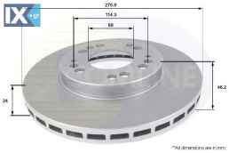 ΔΙΣΚΟΠΛΑΚΑ ΕΜΠΡΟΣΘ.MITSUBISHI  ADC0367V MB618344 MB668535 MB858799 MB895097 MB895444 MB928243 MN102018 MR389727 MR449817