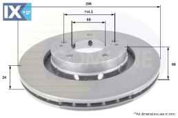 ΕΠΙΧΡΙΣΜΕΝΗ ΔΙΣΚΟΠΛΑΚΑ ΕΜΠΡΟΣΘ.MITSUBISH  ADC0370V 4615A006 4615A113 MR128659 MR205215 1606375780 424958 424959 4249F3 425958 1606375780 424958 424959 4249F3