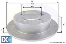 ΔΙΣΚΟΠΛΑΚΑ ΟΠΙΣΘ. MITSUBISHI  ADC0371 MB895200 MB928716