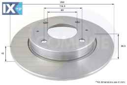 ΔΙΣΚΟΠΛΑΚΑ ΟΠΙΣΘ. MITSUBISHI  ADC0372 4605A076 M4605A076 4544200072