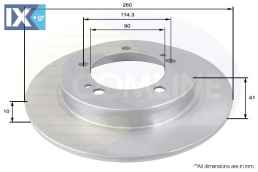 ΔΙΣΚΟΠΛΑΚΑ ΟΠΙΣΘ. MITSUBISHI  ADC0376 MR128734