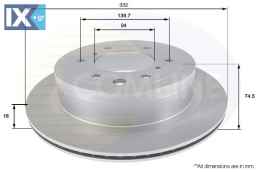 ΕΠΙΧΡΙΣΜΕΝΗ ΔΙΣΚΟΠΛΑΚΑ ΟΠΙΣΘ. MITSUBISHI  ADC0380V 4615A037
