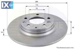 ΕΠΙΧΡΙΣΜΕΝΗ ΔΙΣΚΟΠΛΑΚΑ ΟΠΙΣΘ. MAZDA  ADC0450 G25Y2651 G25Y2651A GF3Y2651 GF3Y2651A GFYY2651 GK2Y2651F GK2Y2651G GK2Y2651H N1232651 N1232651A N1232651B NF472651