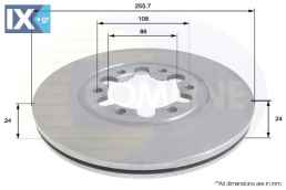 ΕΠΙΧΡΙΣΜΕΝΗ ΔΙΣΚΟΠΛΑΚΑ ΕΜΠΡΟΣΘ.MAZDA-FOR  ADC0452V 3902826 XM341027AA UR6633251 UH813351 3902826 4883102 6M341027CA