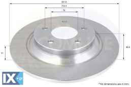 ΔΙΣΚΟΠΛΑΚΑ ΟΠΙΣΘ. MAZDA  ADC0455 C26Y26251 C23Y2651A C26Y2651A