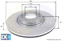 ΔΙΣΚΟΠΛΑΚΑ ΕΜΠΡΟΣΘ.MAZDA  ADC0466V G31Y3325XA G31Y335XA G31Y335XB GP9Y335X GP9Y335XA
