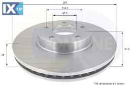 ΕΠΙΧΡΙΣΜΕΝΗ ΔΙΣΚΟΠΛΑΚΑ ΕΜΠΡΟΣΘ. MAZDA  ADC0473V GHP93351 GHP93351A GHR13351 K0113351A K0113351B