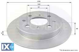 ΕΠΙΧΡΙΣΜΕΝΗ ΔΙΣΚΟΠΛΑΚΑ ΟΠΙΣΘ. HONDA  ADC0510 42510SR3000 42510SR3A10 42510SR3A11 42510SR3G00 42510SR3J00 42510SR3J01