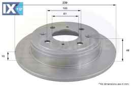 ΕΠΙΧΡΙΣΜΕΝΗ ΔΙΣΚΟΠΛΑΚΑ ΟΠΙΣΘ.  HONDA  ADC0518 42510SE0000 42510SE0010 42510SH3000 42510SH3G00 42510SK3305 42510SK3E00 42510SK7A00 EGP1254 GBD90817