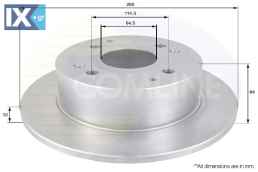 ΔΙΣΚΟΠΛΑΚΑ ΟΠΙΣΘ. HONDA  ADC0536 42510S1AE00 42510S1AE10 42510S84A50 42510S84A52 42510SL5950