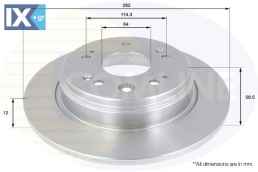 ΕΠΙΧΡΙΣΜΕΝΗ ΔΙΣΚΟΠΛΑΚΑ ΟΠΙΣΘ.  HONDA  ADC0545 42510S7AJ00 42510S7AJ50