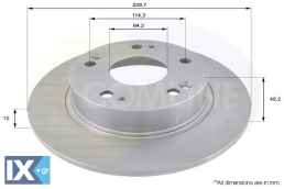 ΕΠΙΧΡΙΣΜΕΝΗ ΔΙΣΚΟΠΛΑΚΑ ΟΠΙΣΘ. HONDA  ADC0549 42510SEAE00 42510SEAE50
