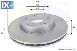ΕΠΙΧΡΙΣΜΕΝΗ ΔΙΣΚΟΠΛΑΚΑ ΕΜΠΡΟΣΘ.HONDA  ADC0553V 45241S7AE10 45251S7AE10 45251S7AE11 45251S7AN10 45251SCAE00 45251SCAE50 45251SMGE30 45251SMGE31 45251SMGG10