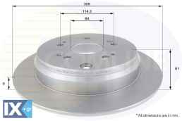 ΕΠΙΧΡΙΣΜΕΝΗ ΔΙΣΚΟΠΛΑΚΑ ΟΠΙΣΘ. HONDA  ADC0556 42510S9AE50 42510SCAE50 42510SWWG01