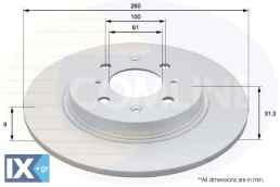 ΕΠΙΧΡΙΣΜΕΝΗ ΔΙΣΚΟΠΛΑΚΑ ΟΠΙΣΘ. HONDA  ADC0570 42510TM8G00