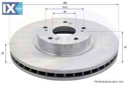 ΔΙΣΚΟΠΛΑΚΑ ΕΜΠΡΟΣΘ.HONDA  ADC0575V 45251S9AE50 45251SCAE50 95251S9AE50 95251SCAE50