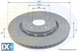 ΕΠΙΧΡΙΣΜΕΝΗ ΔΙΣΚΟΠΛΑΚΑ ΕΜΠΡΟΣΘ. HONDA  ADC0577V 42251T1GG00 45251T1GG00 45251T1GG01