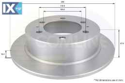 ΔΙΣΚΟΠΛΑΚΑ ΟΠΙΣΘ. CHEVROLET-SSANG YONG  ADC1016 4840105101