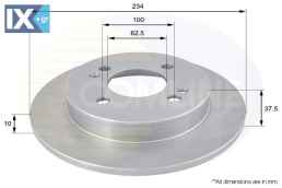 ΕΠΙΧΡΙΣΜΕΝΗ ΔΙΣΚΟΠΛΑΚΑ ΟΠΙΣΘ. HYUNDAI -  ADC1056 5841107300 5841107500 584110X500 5841107300 5841107500