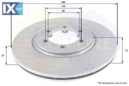 ΔΙΣΚΟΠΛΑΚΑ ΕΜΠΡΟΣΘ.DAEWOO-SSANG YONG  ADC1080V 4144108030 4144108030