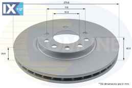 ΕΠΙΧΡΙΣΜΕΝΗ ΔΙΣΚΟΠΛΑΚΑ ΕΜΠΡΟΣΘ.OPEL  ADC1113V 569060 90539466 9117678 93197592 569066 93197592