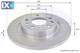 ΕΠΙΧΡΙΣΜΕΝΗ ΔΙΣΚΟΠΛΑΚΑ ΟΠΙΣΘ. OPEL-SAAB  ADC1116 569115 93171848 569115 93171848 46836489 9156787 12762290 9156785 93188377